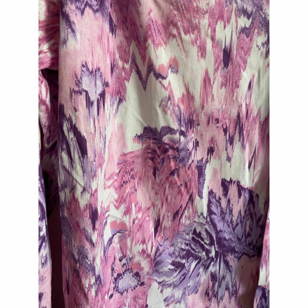 BONOBOS Pink Purple Printed Long Sleeve Button Down Shirt Size 15.5