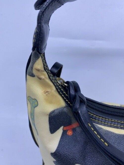 Dooney And Bourke Dog And Bone Multicolor Coated Canvas Tote