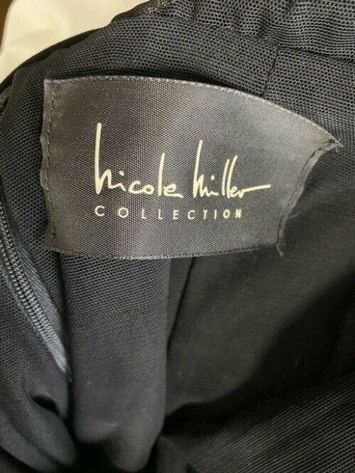 nicole miller black new scoop short formal dress
