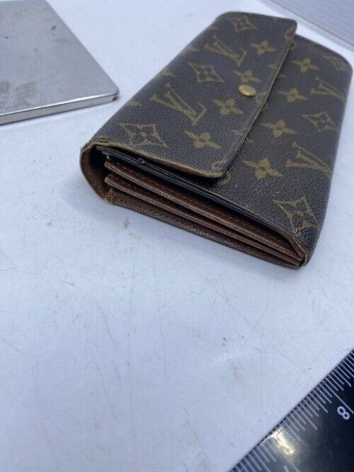 Louis Vuitton Brown Sarah Large Canvas Travel Wallet