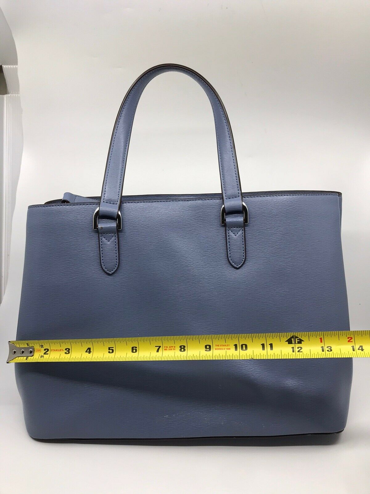 RALPH LAUREN BLUE Large  Leather Tote