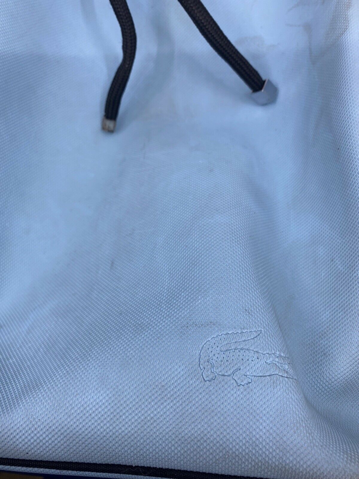 Lacoste Blue Nylon Bucket Bag