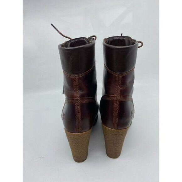 Timberland Women’s Heel Lace Up Leather Boots Sz 6