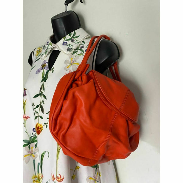 Banana Republic Red Leather Shoulder Bag