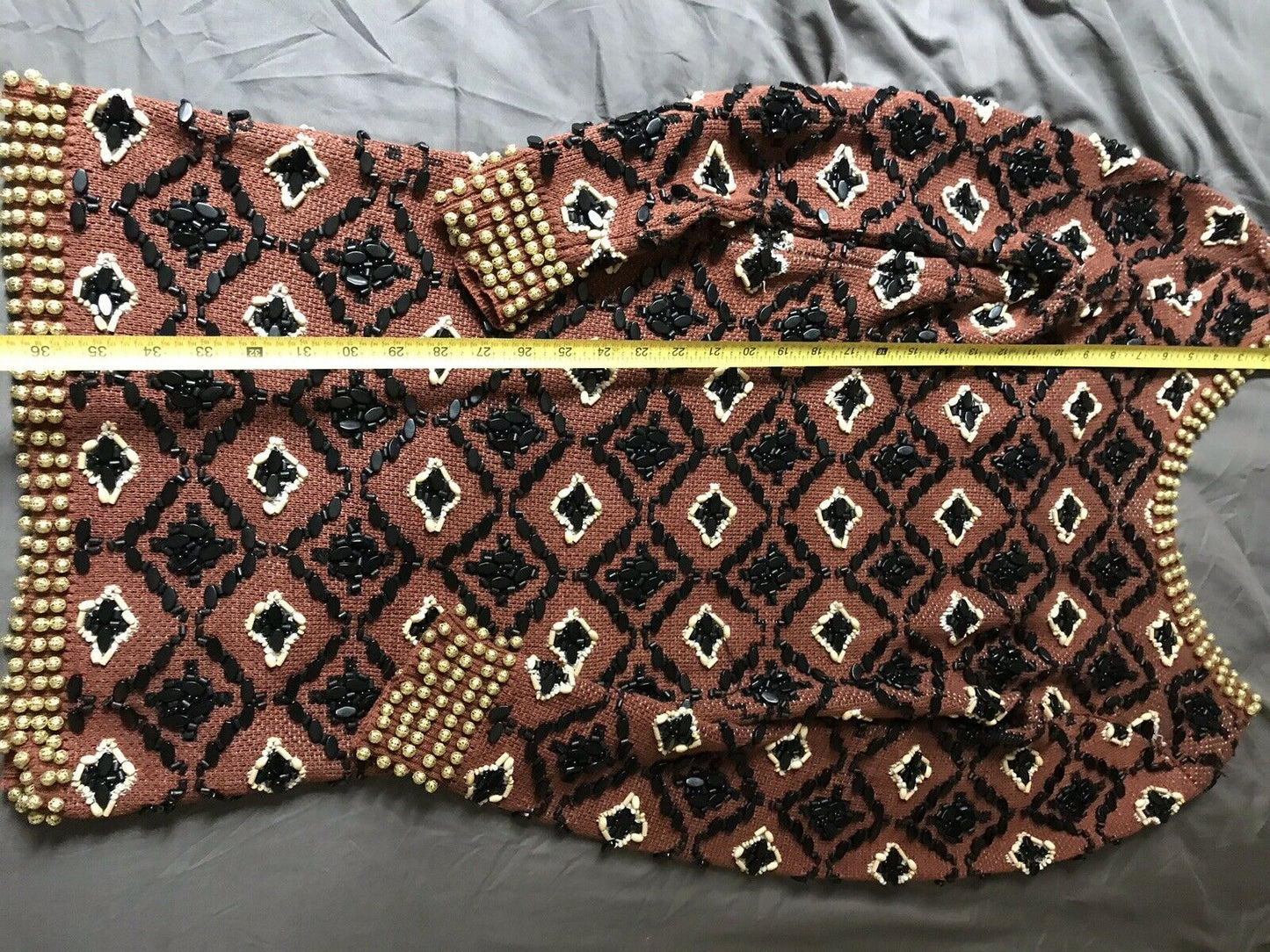 OPENING CEREMONY Beaded Linen Dress Medium