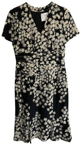 carolina herrera whiteblack new floral chiffon msrp
