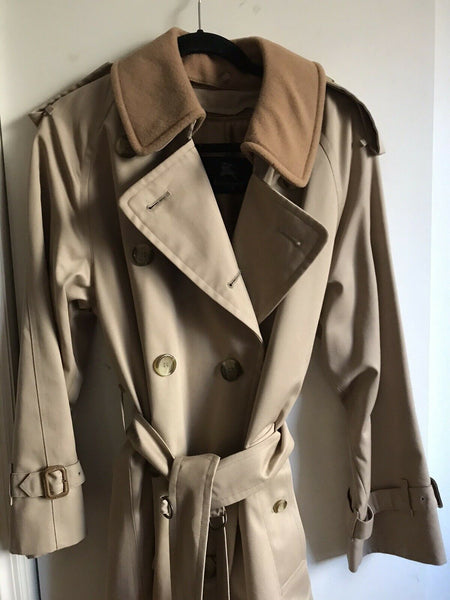 BURBERRY Men’s Khaki Trench Coat Excellent! XL