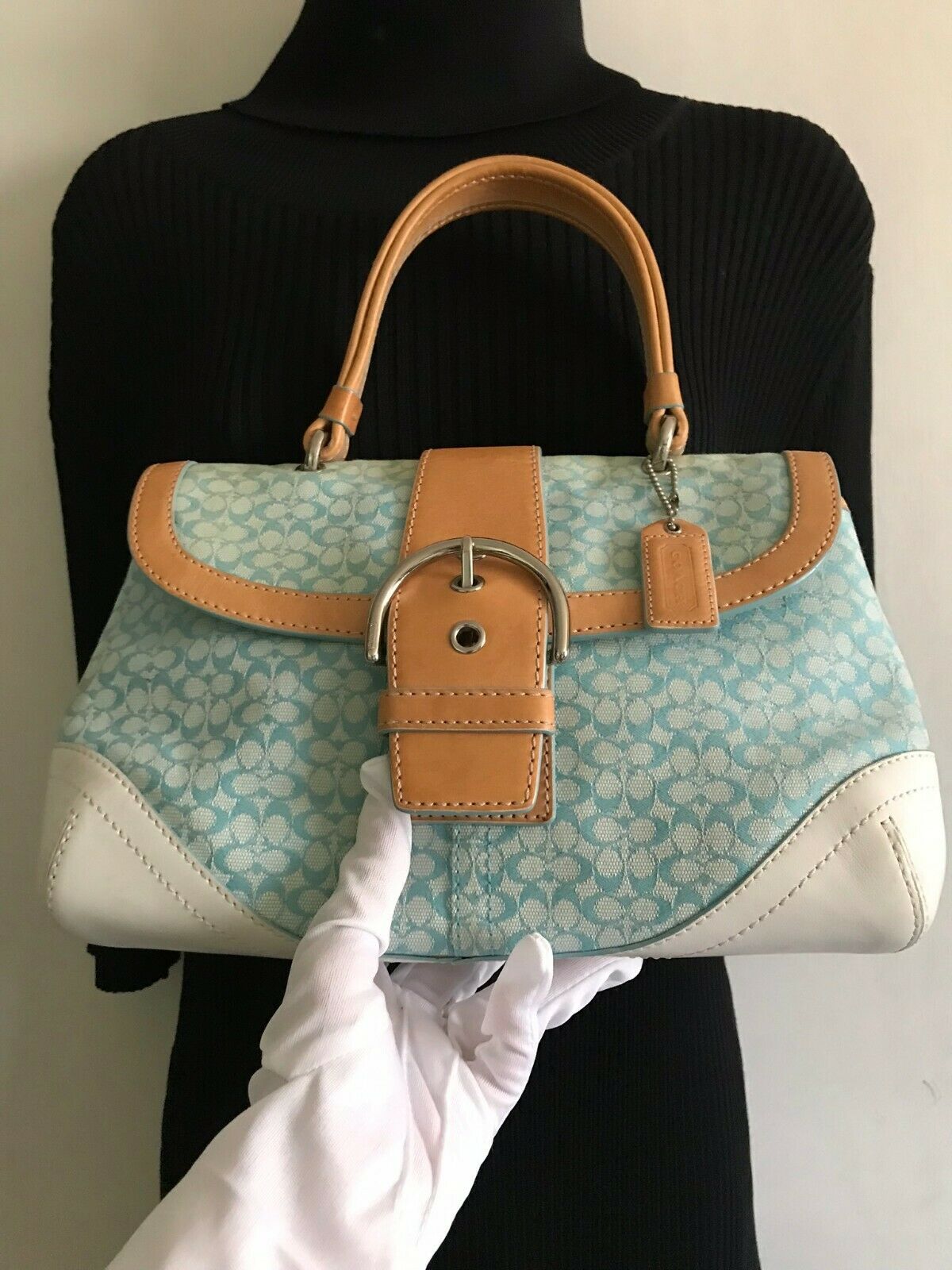 Coach Colored Fabric Handbag