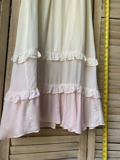 nicole miller pink cream long msrp mid length formal dress