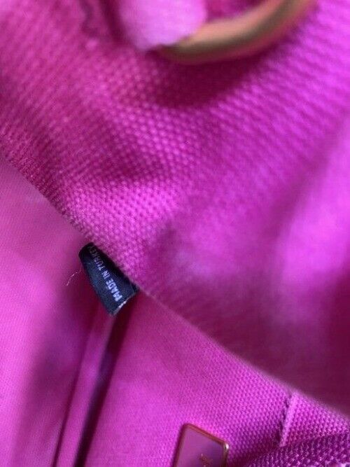 Prada Shopping Tote Canapa Logo Fuxia Shoulder Bag