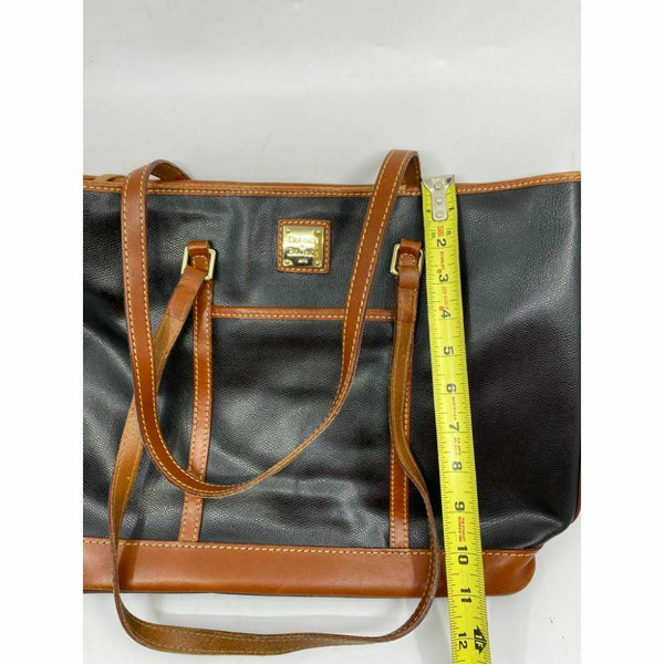 DOONEY & BOURKE Brown Black Large Leather Tote Bag