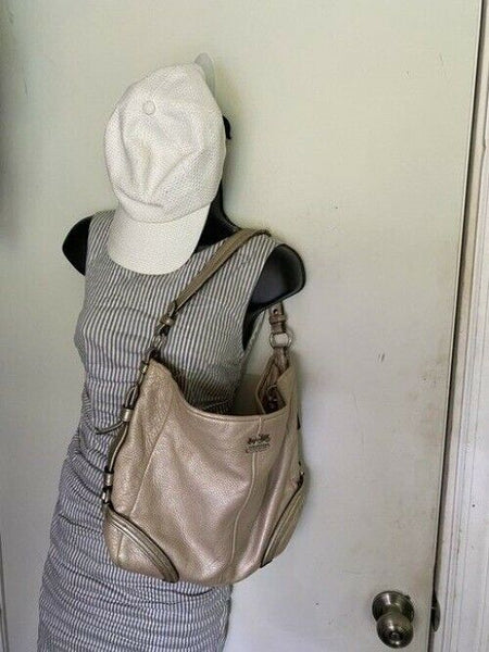 Coach Classic Off White Leather Shoulder Bag