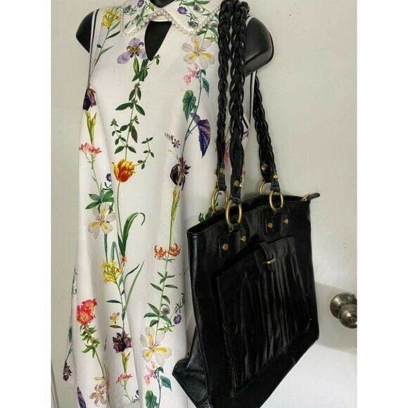 Cleo & Patek Black Leather Shoulder Bag