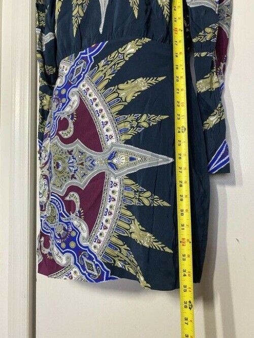 nicole miller multicolor new paisley msrp mid length formal dress