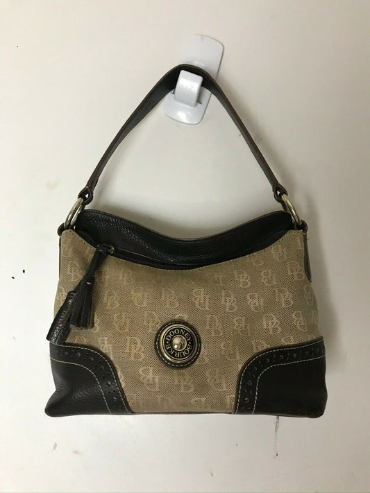 Dooney & Bourkek Brown/Tan Medium Canvas Tote