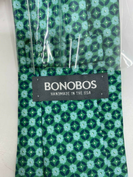 NWOT BONOBOS Neck Tie Green Octagon Great for Spring MSRP 98