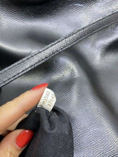 coach large black leather shoulder bag