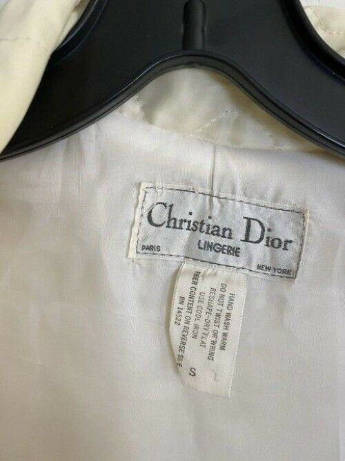dior white vintage lingerie small activewear outerwear