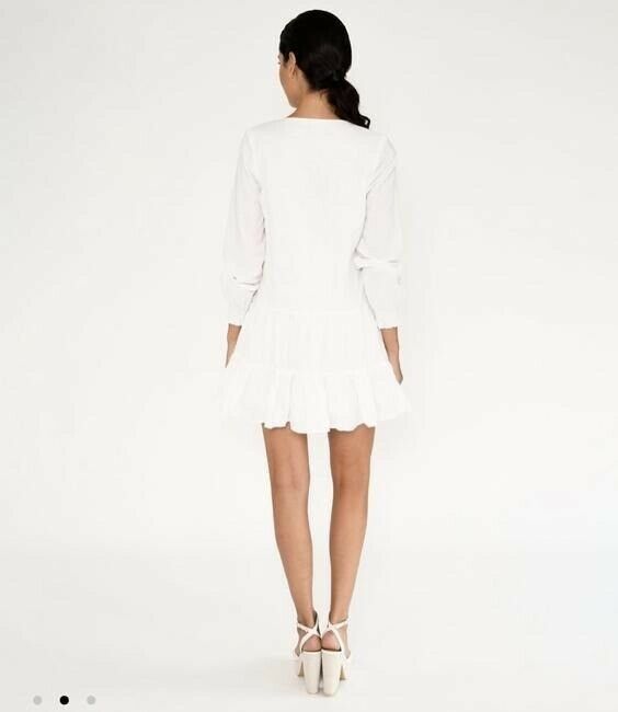 Nicole Miller white line msrp short formal dress