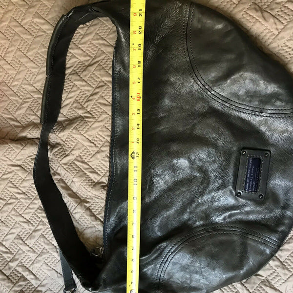 MARC JACOBS Dark grey Large Leather Hobo Bag