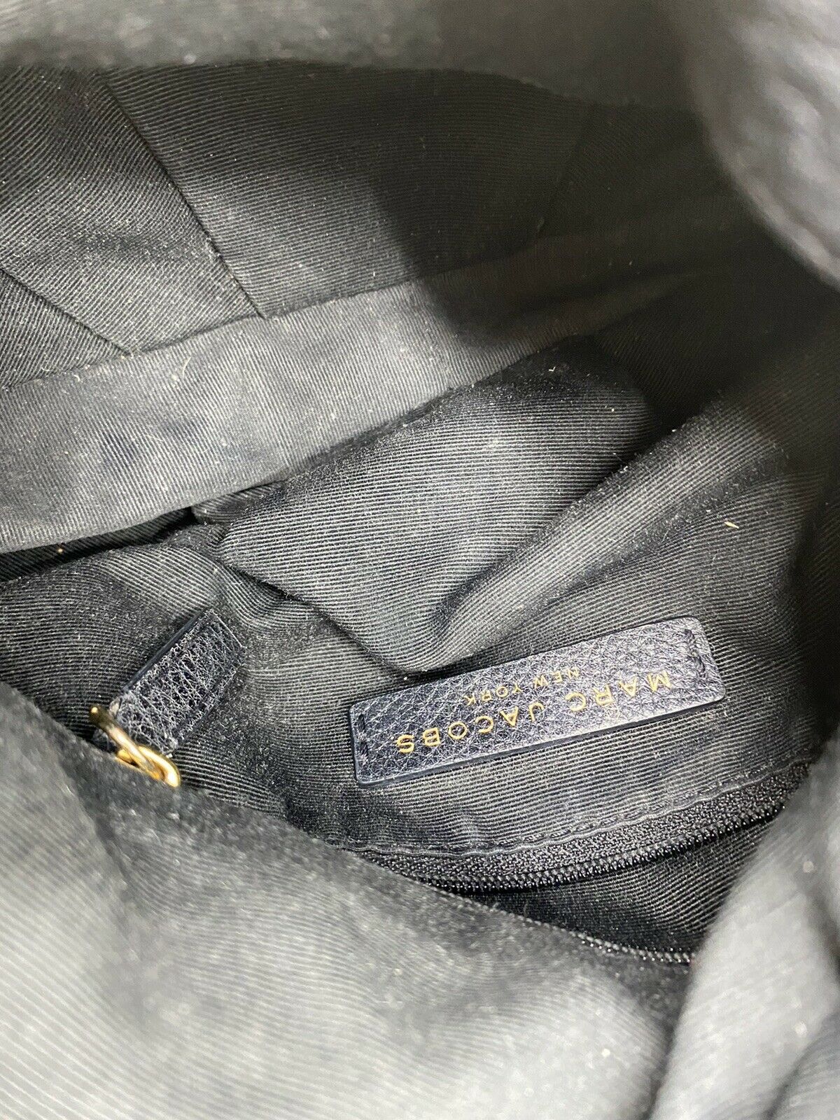 Marc Jacobs Medium Size Black Leather Crossbody