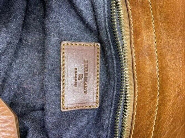 burberry gray brown shoulder bag