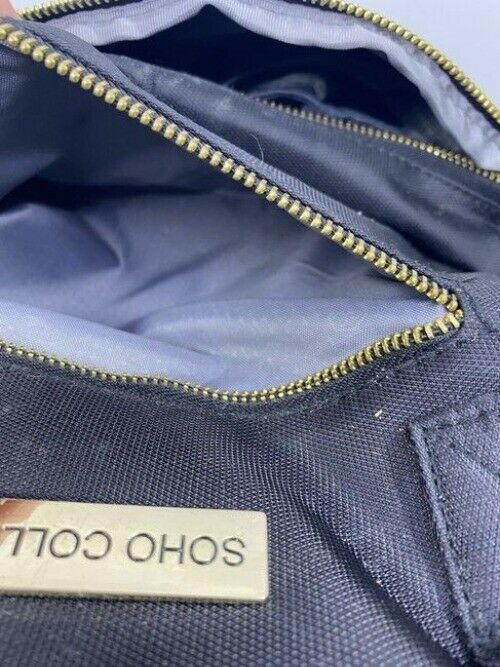Multi Pocket Black Fabric Backpack
