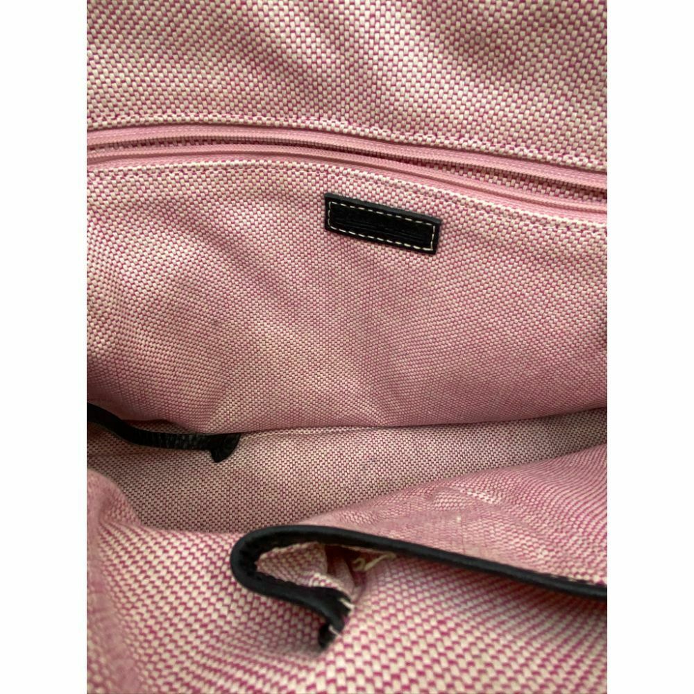 Dooney & Bourke Over Signature Fabric Size M Gray Black Shoulder Bag