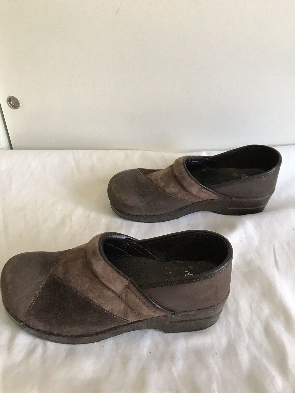 Dansko Classic Clogs-Brown-Size US 10.5