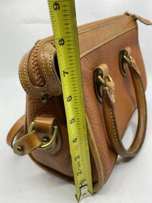 dooney and bourke vintage classic brown leather cross body bag