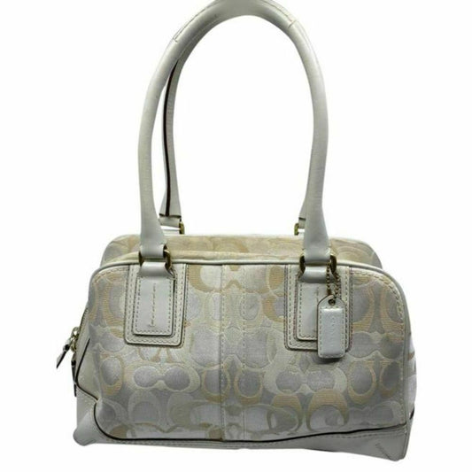 COACH Medium/Large Jacquard Fabric Signature Tote Bag