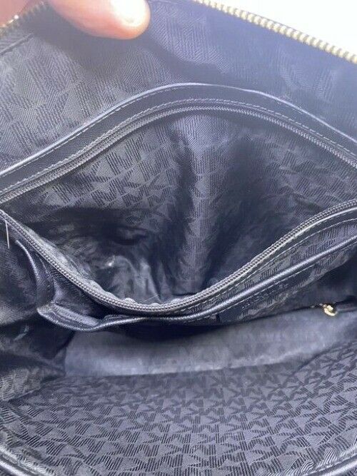 Michael Kors Jet Set Black Saffiano Leather Shoulder Bag