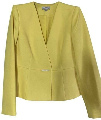 elie tahari yellow in lemon color msrp jacket