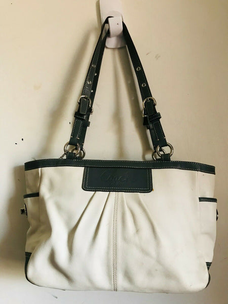 Coach leather tote bag