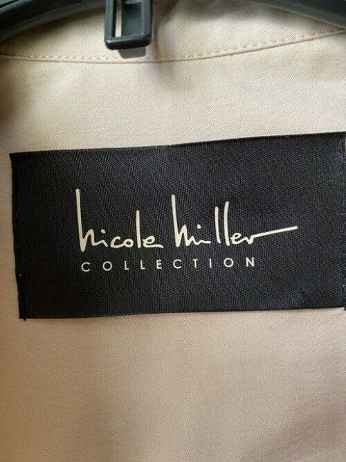 Nicole Miller Beige Small Msrp Button Down Top