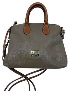 dooney and bourke tan brown leather cross body bag