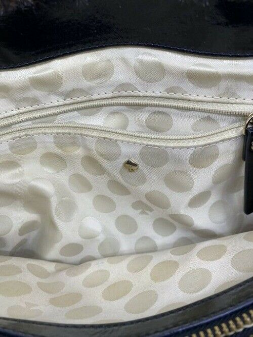 Kate Spade Carriage House Quinn Black Chocolate Patent Leather Shoulder Bag