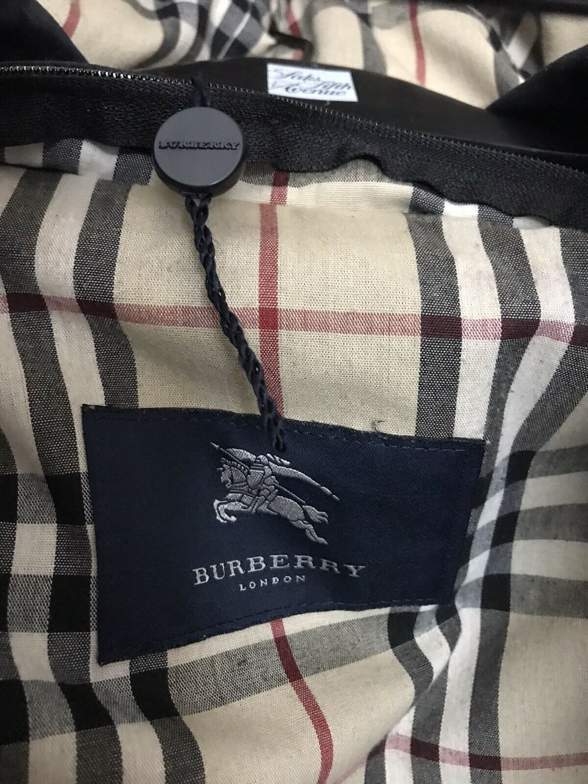 BURBERRY Black Wind Breaker Trench Coat size 2
