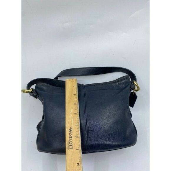 Coach Vintage Black Large Leather Crossbody Bag