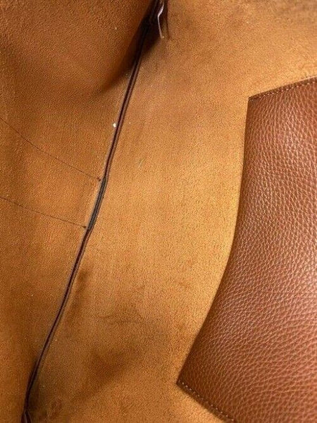 Vince Camuto msrp bronze leather shoulder bag