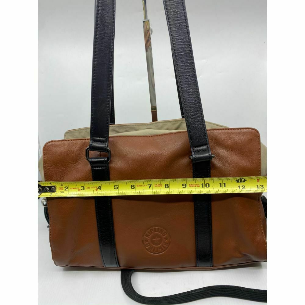 Kipling Brown Large Leather Shoulder Bag