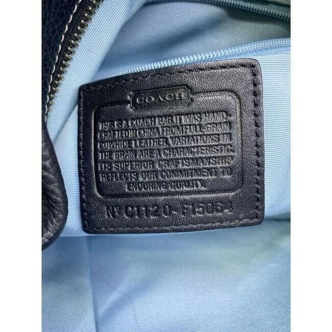 Coach Large Black Leather Hobo Bag
