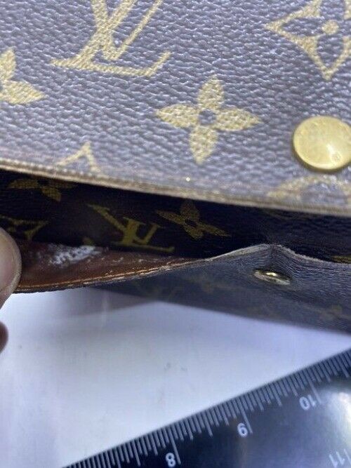 Louis Vuitton Brown Sarah Large Canvas Travel Wallet