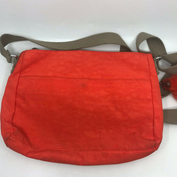Kipling Orange Nylon Medium Size Crossbody Bag