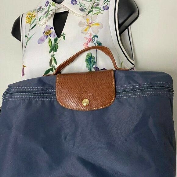 Longchamp BLUE XL Nylon Shopper Tote