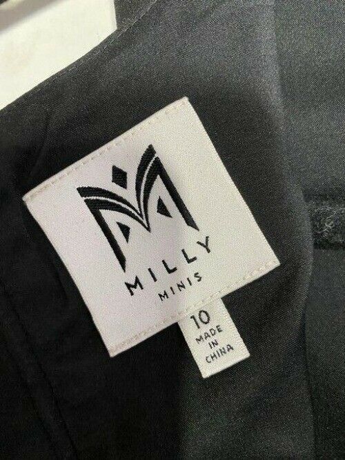 milly minis black new short casual dress