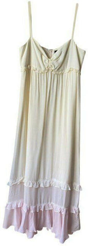 nicole miller pink cream long msrp mid length formal dress