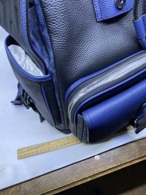 Michael Kors Hudson Logo And Rucksack Admiral Mlti Leather Backpack