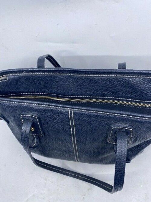 Dooney And Bourke Large Blue Leather Shoulder Bag