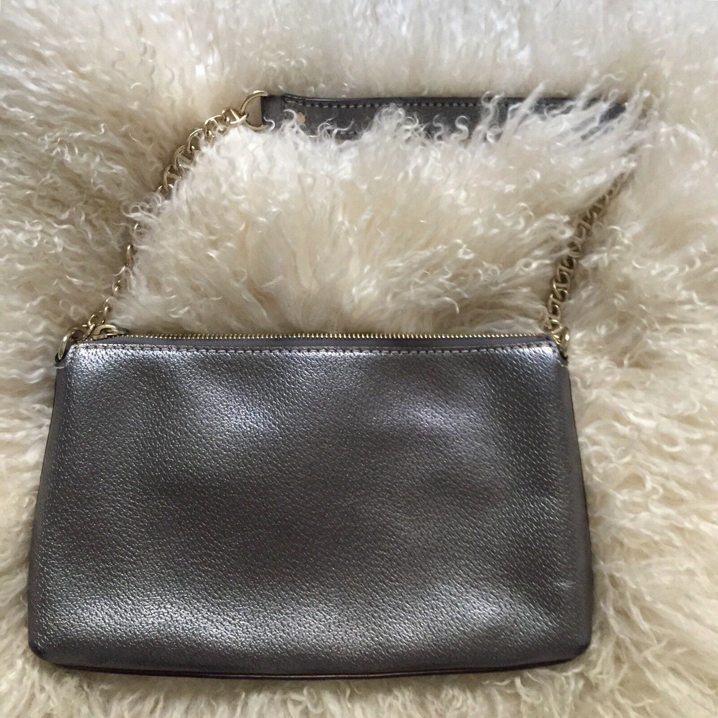 KATE SPADE Silver Grey Mini Purse/ Clutch